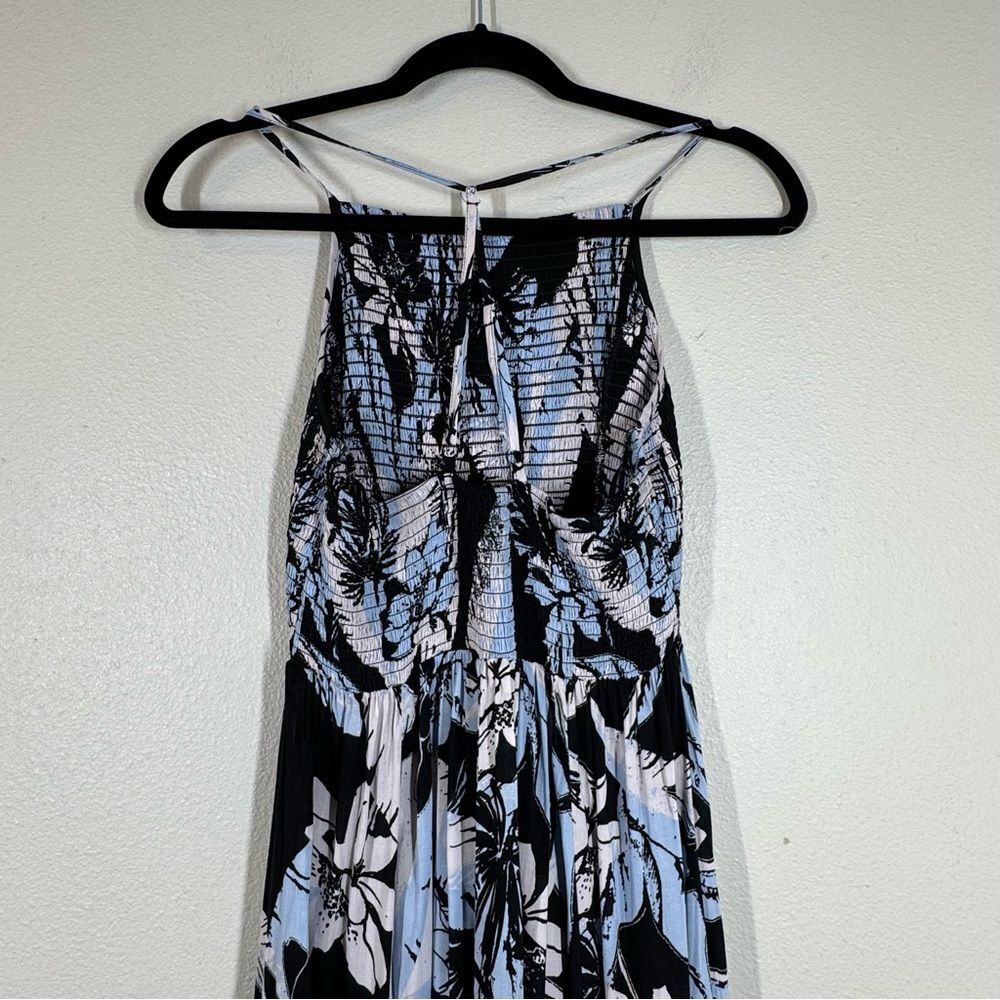Intimately Free People Heat Wave Printed Maxi Slip Dress Leaf Print Size Medium - Picture 7 of 10